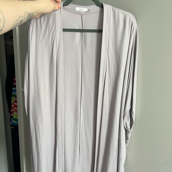 Aritzia Talula Aiken purple-grey Open Front Kimono Size XXS/XS - Picture 3 of 10